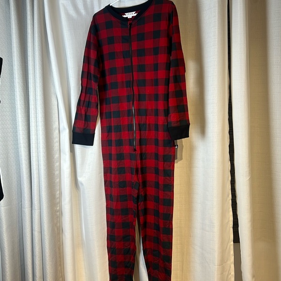 Ripzone Buffalo Check Men’s Onsie Pajamas - Picture 2 of 7